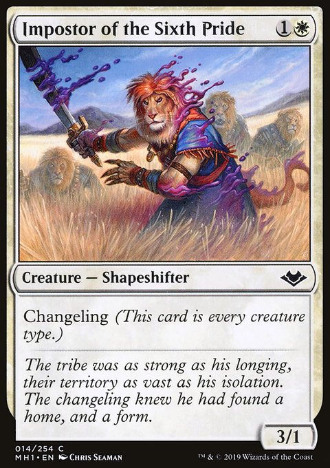 Impostor of the Sixth Pride, Modern Horizons #14, Magic: The Gathering card