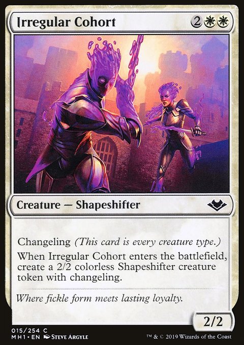 Irregular Cohort, Modern Horizons #15, Magic: The Gathering card