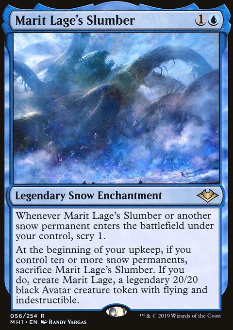 Marit Lage's Slumber, Modern Horizons #56, Magic: The Gathering card