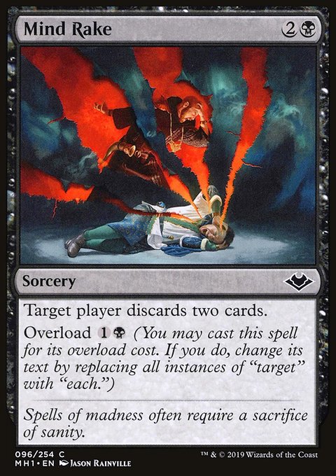 Mind Rake, Modern Horizons #96, Magic: The Gathering card