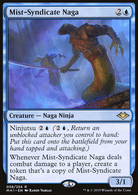 Mist-Syndicate Naga, Modern Horizons #58, Magic: The Gathering card