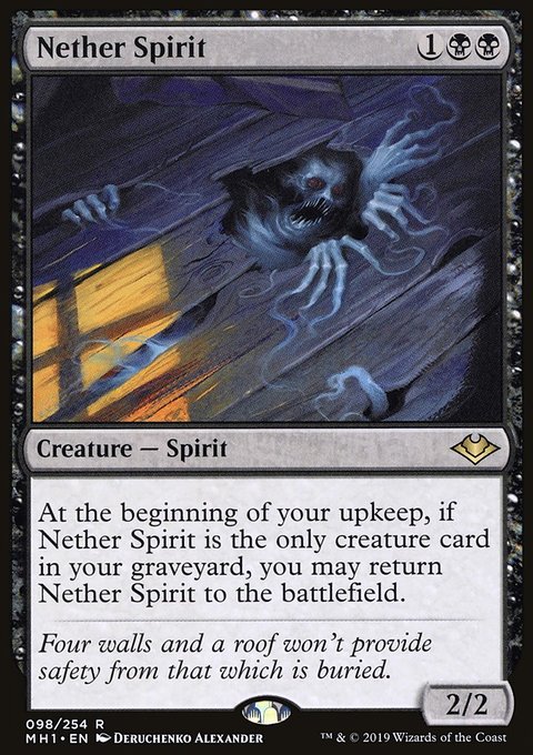 Nether Spirit, Modern Horizons #98, Magic: The Gathering card