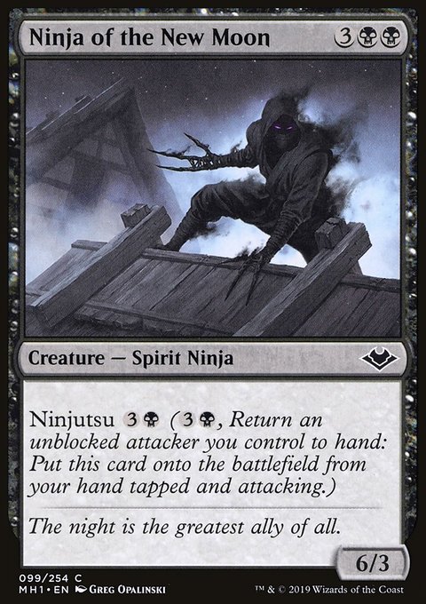 Ninja of the New Moon, Modern Horizons #99, Magic: The Gathering card