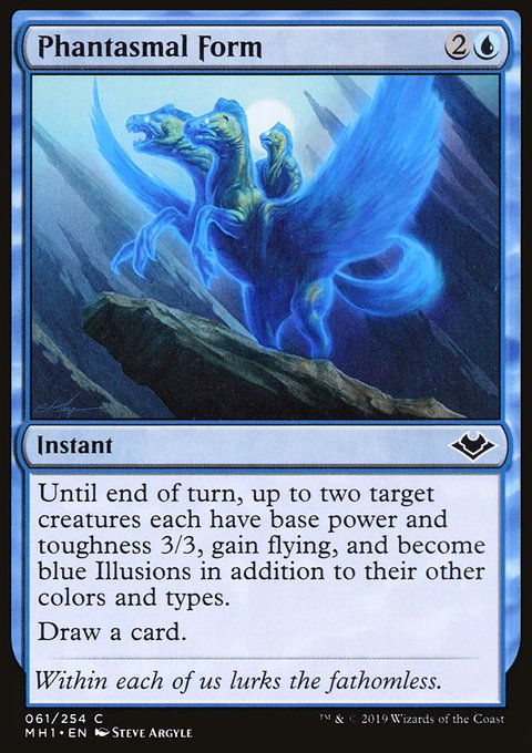 Phantasmal Form, Modern Horizons #61, Magic: The Gathering card
