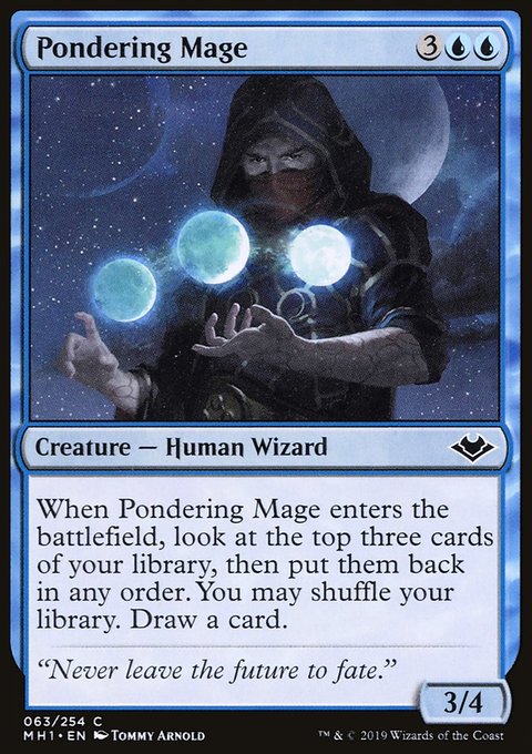 Pondering Mage, Modern Horizons #63, Magic: The Gathering card