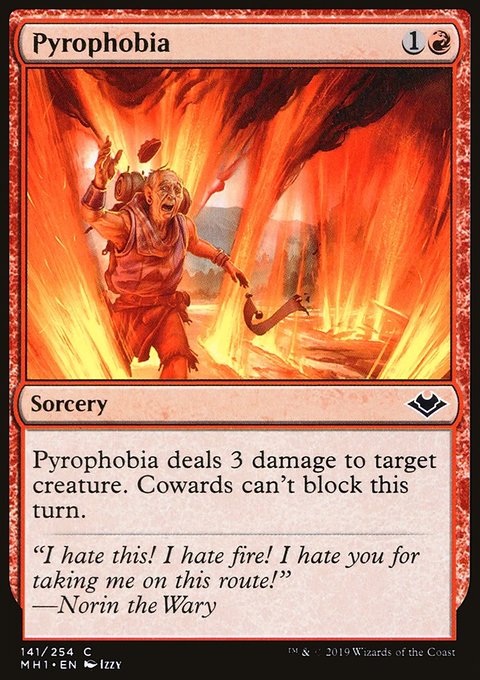 Pyrophobia, Modern Horizons #141, Magic: The Gathering card