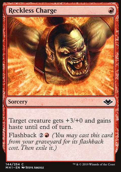 Reckless Charge, Modern Horizons #144, Magic: The Gathering card