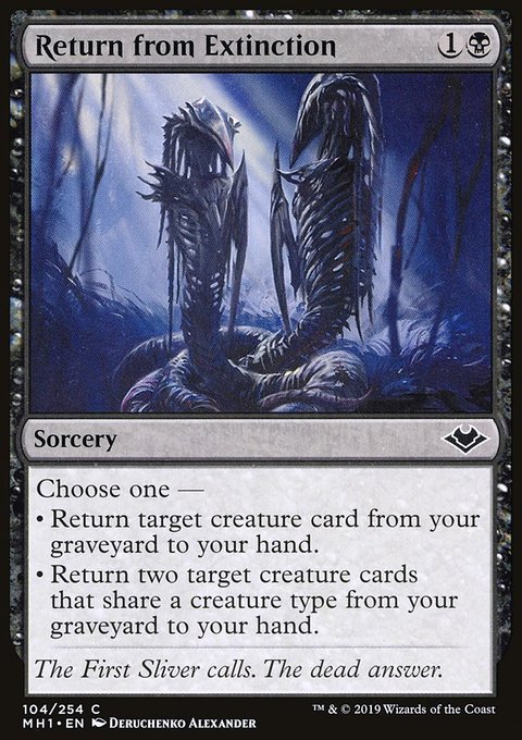 Return from Extinction, Modern Horizons #104, Magic: The Gathering card