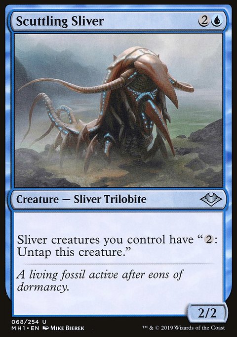 Scuttling Sliver, Modern Horizons #68, Magic: The Gathering card