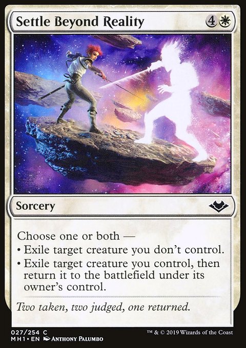 Settle Beyond Reality, Modern Horizons #27, Magic: The Gathering card