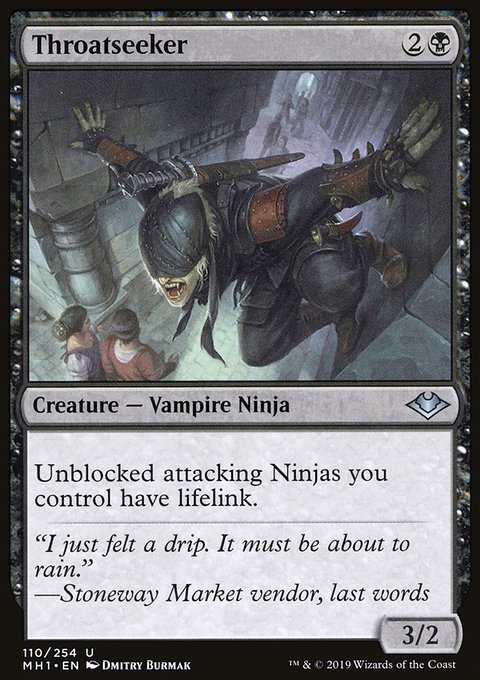 Throatseeker, Modern Horizons #110, Magic: The Gathering card