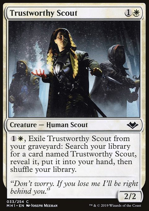 Trustworthy Scout, Modern Horizons #33, Magic: The Gathering card