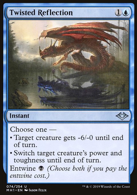 Twisted Reflection, Modern Horizons #74, Magic: The Gathering card