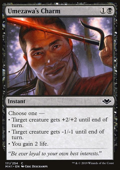 Umezawa's Charm, Modern Horizons #111, Magic: The Gathering card
