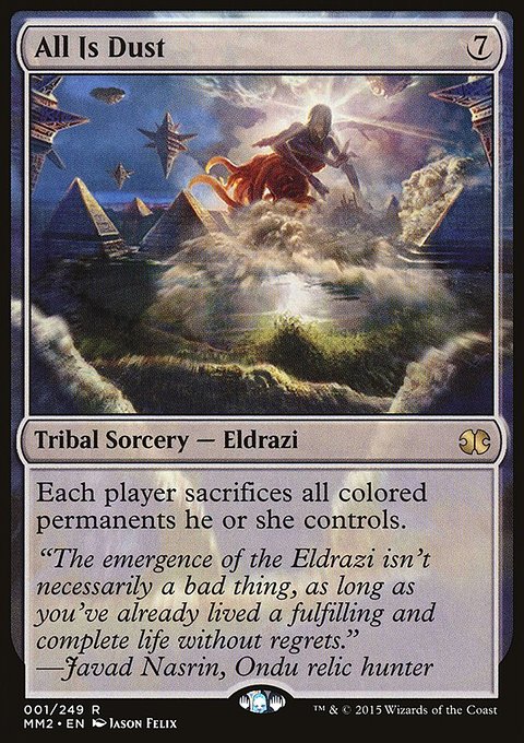 All Is Dust, Modern Masters 2015 #1, Magic: The Gathering card