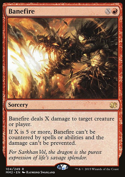 Banefire, Modern Masters 2015 #104, Magic: The Gathering card