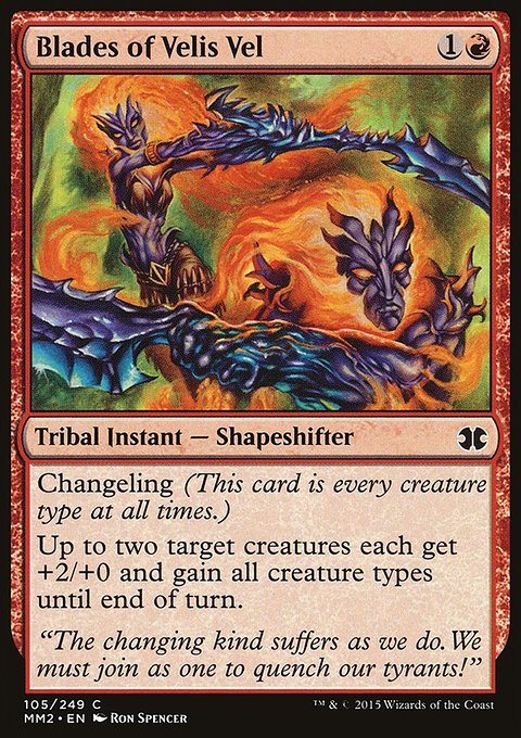 Blades of Velis Vel, Modern Masters 2015 #105, Magic: The Gathering card