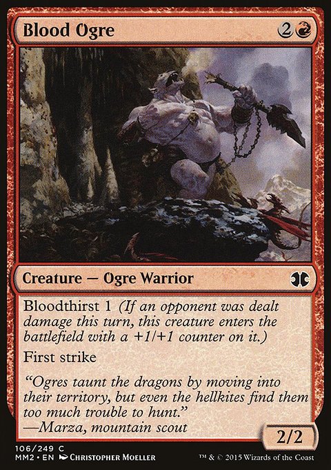 Blood Ogre, Modern Masters 2015 #106, Magic: The Gathering card