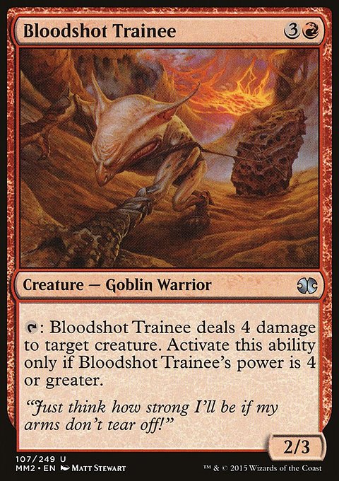 Bloodshot Trainee, Modern Masters 2015 #107, Magic: The Gathering card