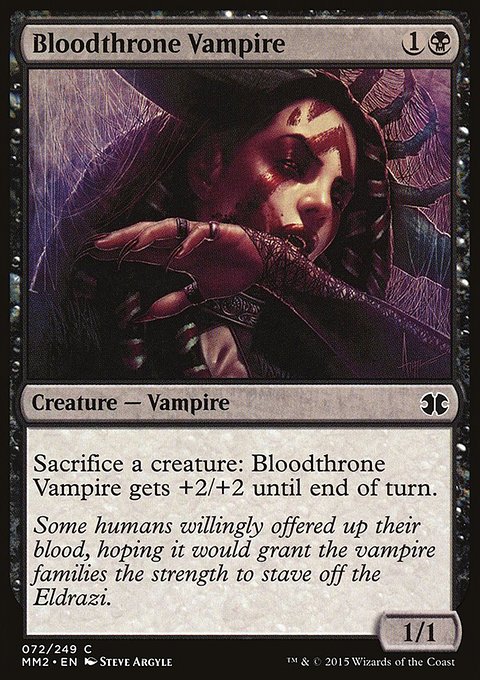 Bloodthrone Vampire, Modern Masters 2015 #72, Magic: The Gathering card