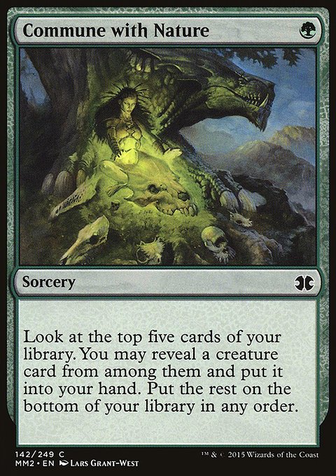 Commune with Nature, Modern Masters 2015 #142, Magic: The Gathering card