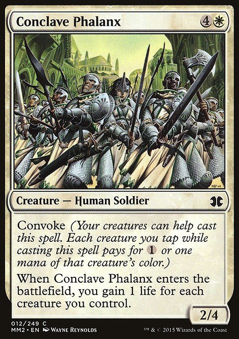 Conclave Phalanx, Modern Masters 2015 #12, Magic: The Gathering card