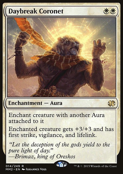 Daybreak Coronet, Modern Masters 2015 #14, Magic: The Gathering card