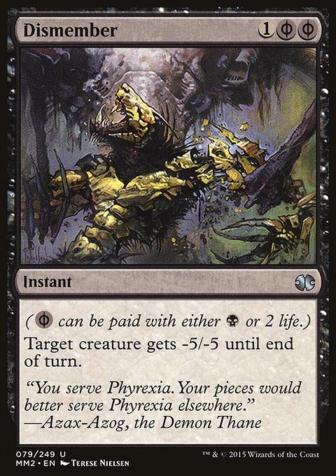 Dismember, Modern Masters 2015 #79, Magic: The Gathering card