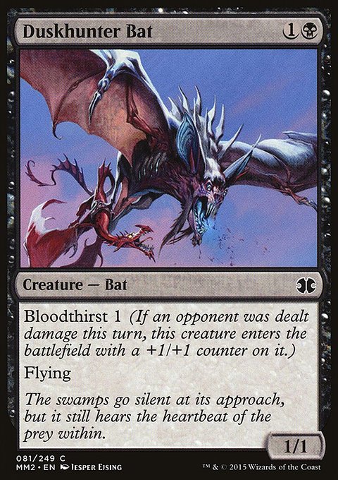 Duskhunter Bat, Modern Masters 2015 #81, Magic: The Gathering card