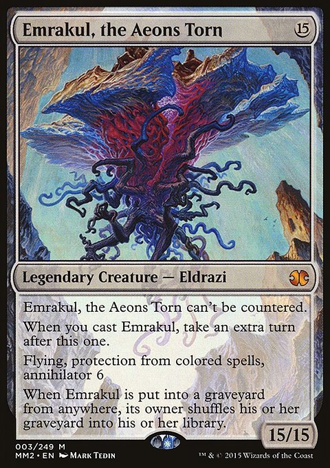 Emrakul, the Aeons Torn, Modern Masters 2015 #3, Magic: The Gathering card