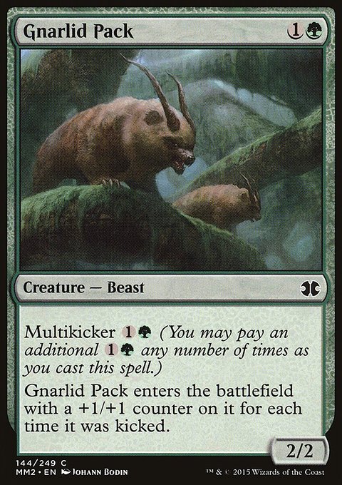Gnarlid Pack, Modern Masters 2015 #144, Magic: The Gathering card