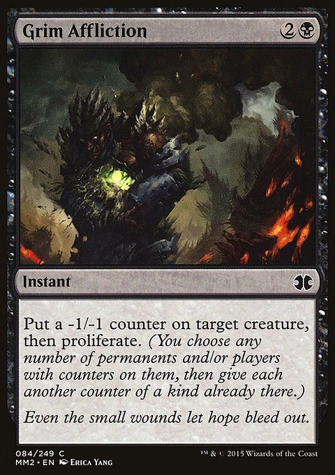 Grim Affliction, Modern Masters 2015 #84, Magic: The Gathering card