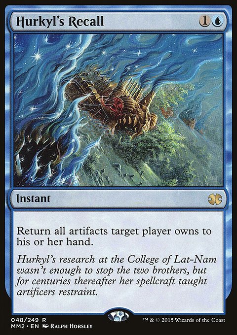 Hurkyl's Recall, Modern Masters 2015 #48, Magic: The Gathering card