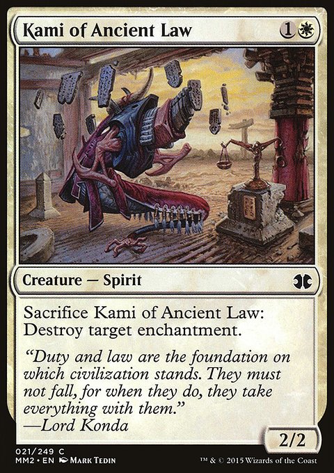 Kami of Ancient Law, Modern Masters 2015 #21, Magic: The Gathering card