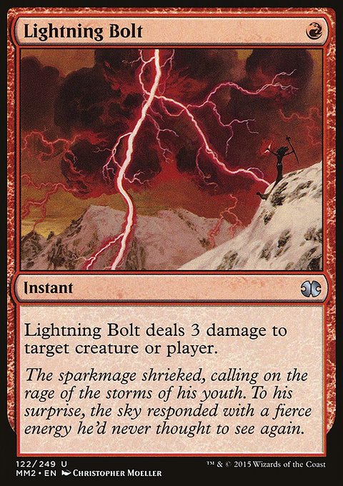 Lightning Bolt, Modern Masters 2015 #122, Magic: The Gathering card