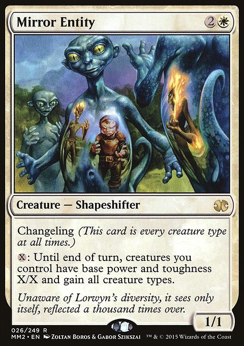 Mirror Entity, Modern Masters 2015 #26, Magic: The Gathering card