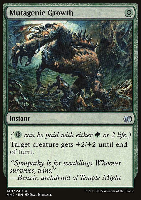 Mutagenic Growth, Modern Masters 2015 #149, Magic: The Gathering card
