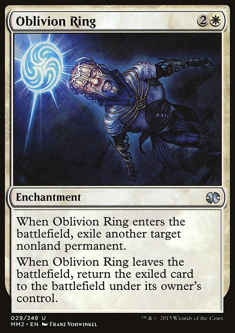 Oblivion Ring, Modern Masters 2015 #29, Magic: The Gathering card
