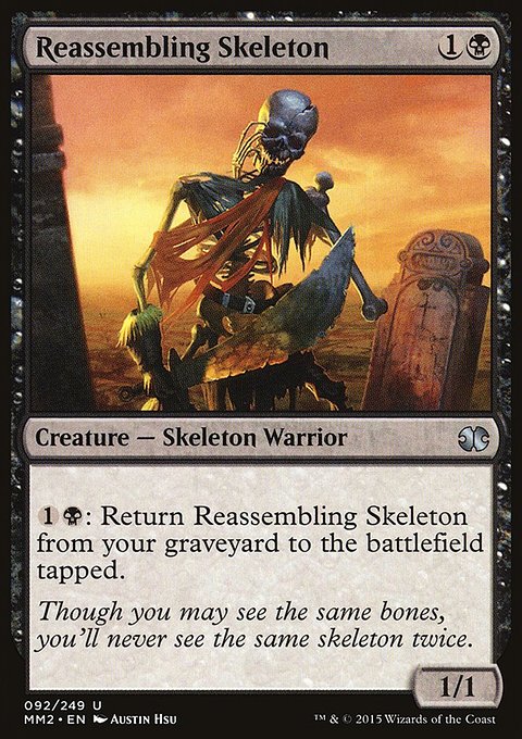 Reassembling Skeleton, Modern Masters 2015 #92, Magic: The Gathering card