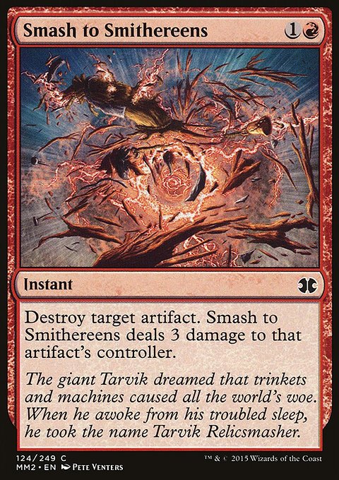 Smash to Smithereens, Modern Masters 2015 #124, Magic: The Gathering card