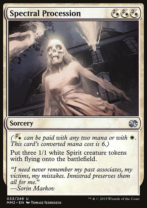 Spectral Procession, Modern Masters 2015 #33, Magic: The Gathering card