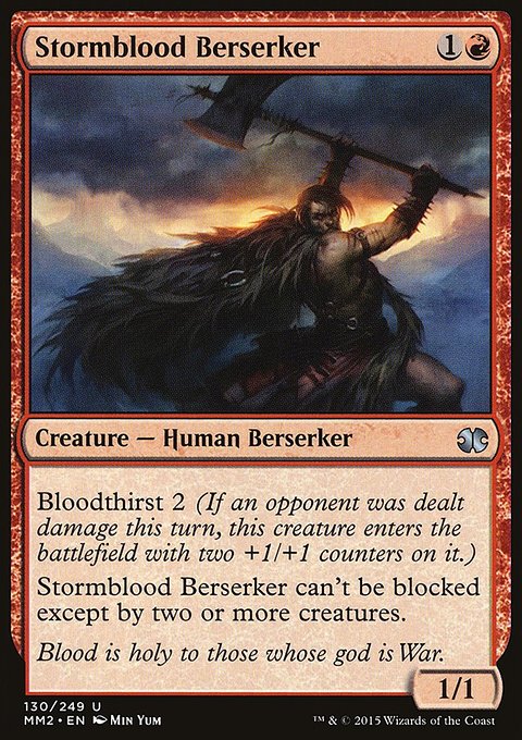 Stormblood Berserker, Modern Masters 2015 #130, Magic: The Gathering card