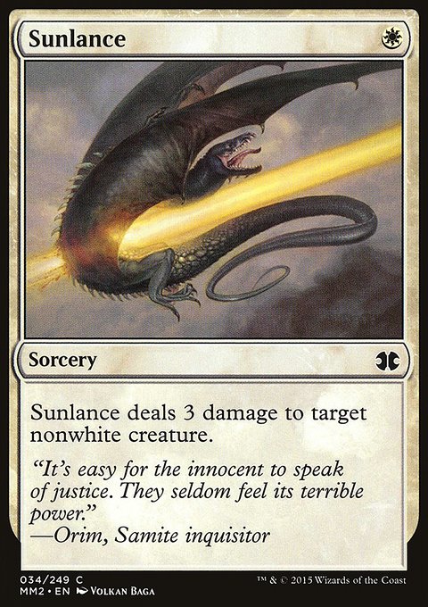 Sunlance, Modern Masters 2015 #34, Magic: The Gathering card