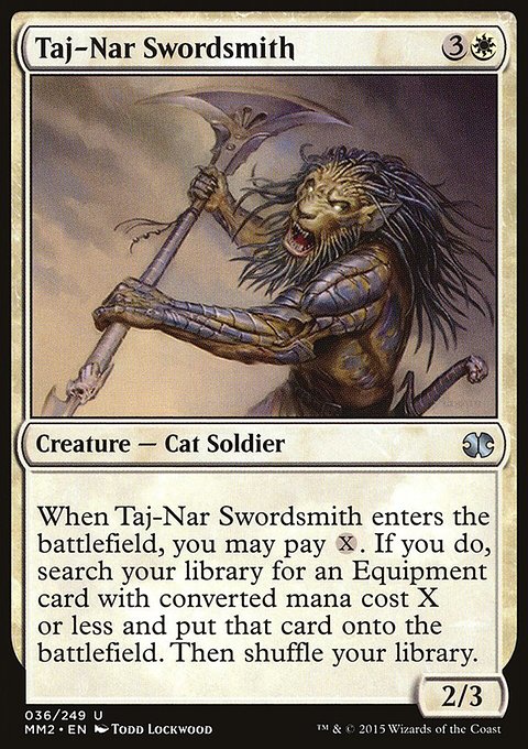Taj-Nar Swordsmith, Modern Masters 2015 #36, Magic: The Gathering card