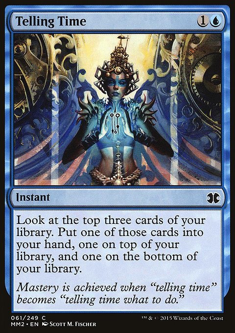 Telling Time, Modern Masters 2015 #61, Magic: The Gathering card