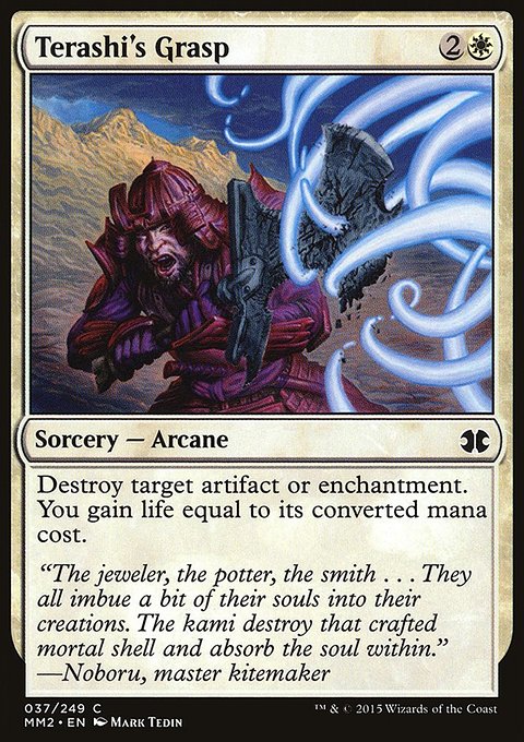 Terashi's Grasp, Modern Masters 2015 #37, Magic: The Gathering card