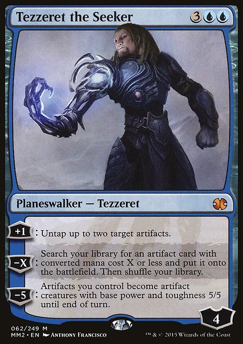 Tezzeret the Seeker, Modern Masters 2015 #62, Magic: The Gathering card