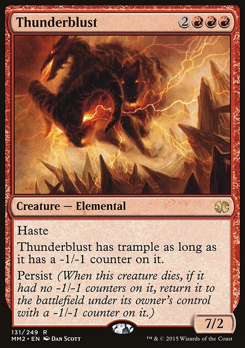 Thunderblust, Modern Masters 2015 #131, Magic: The Gathering card