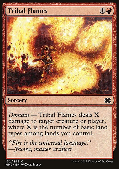 Tribal Flames, Modern Masters 2015 #132, Magic: The Gathering card