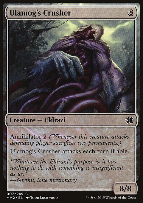 Ulamog's Crusher, Modern Masters 2015 #7, Magic: The Gathering card